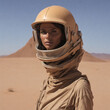 Mujer en el desierto