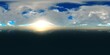 panorama of sea sunset. Environment map. HDRI . equidistant projection. Spherical panorama. landscape. 3d rendering
