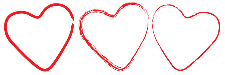 Wall Mural - heart doodle icon. isolated hand drawn love symbol. eps file with white background. vector illustrat