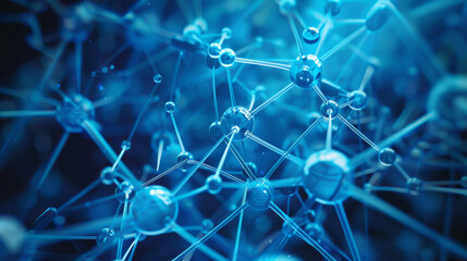 Fototapete - Futuristic network of connectivity - healthcare concept