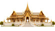 thai temple isolated on white