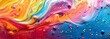 Vivid and colorful abstract liquid paint pattern background