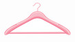 Empty clothes hanger. Plastic accessory with hook for