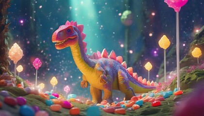 Poster - colorful dragon toy