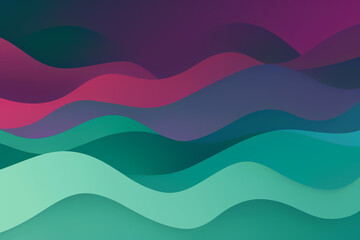 Wall Mural - Abstract wavy background in turquoise, pink, and purple colors. Wallpaper, background.