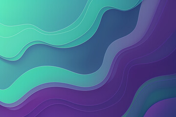 Wall Mural - Abstract wavy background in cyan and purple colors. Wallpaper, background.