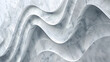 Abstract background of white and silver patterned arcs made from glossy marble texture. sculpted in light gray stone with fine veins. Ideal for design elements