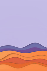 Wall Mural - Abstract wavy background in orange and purple colors. Wallpaper, background.