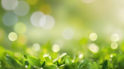 green garden on background