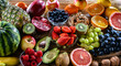 © monticellllo - Food products representing the fruitarian diet