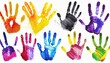 Hand Print Rainbow: Watercolor Delight