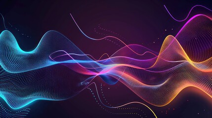 Digital technology background ,Dynamic wave abstract gradient. Digital technology background,. digital futuristic.