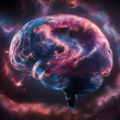 Brain made from nebula