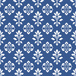 Blue and white vector seamless pattern. Ornament, Traditional, Ethnic, Arabic, Turkish, Indian motifs. Great for fabric and textile, wallpaper, packaging design or any desired idea. 