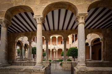 Canvas Print - Cloister of the Orihuela cateral, Alicante, Valencian Community, Spain