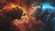 Eternal Struggle: The Bear and Bull in a Celestial Clash