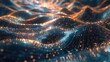 Luminous 3D pathways: delicate lines and curves interwoven in a celestial dance, crafting an enchanting web of softly radiant light, inviting tranquility. Abstract 3d background