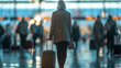 Departure Silhouette: Solo Traveler in Transit