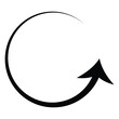 circular arrow icon,  refresh, reload arrow icon symbol  eps10