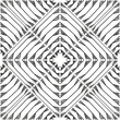 Abstract monochrome seamless pattern. Black and white repeating texture of lines. Handmade background for printing and custom design