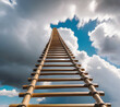 rope ladder going to the sky
