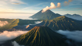 Fototapeta  - Primal Java Volcanoes