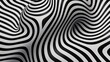 Black and white design. Pattern with optical illusion. Fabric with wavy folds in full screen. Abstract elegant background. Illustration for banner, poster, cover, brochure, wrapping or presentation.