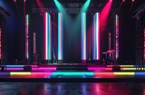 Fototapeta Most - Illuminated Stage Set-Up