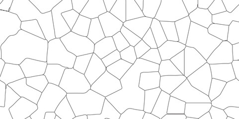Wall Mural - Abstract white crystalized broken glass background .black stained glass window art pattern vector illustration. broken stained glass black lines geometric pattern .