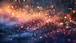 A blurry image of a bunch of lights and stars, AI