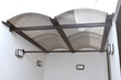 Polycarbonate roof with aluminum frames