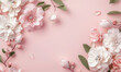 Pink floral arrangement on soft background