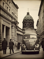 Wall Mural - Vintage travel poster of Berlin Germany