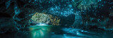 Fototapeta  - Enchanting Glowworm Caves in Waitomo, New Zealand