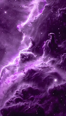 Wall Mural - Purple Space