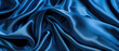 Blue silk fabric texture background