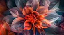 Delicate Petals Swirling In A Kaleidoscope Of Colors, Forming An Abstract Floral Pattern Against A Dark Backdrop.