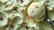 Creamy, dreamy, and speckled with fruit, this vanilla ice cream is pure delight