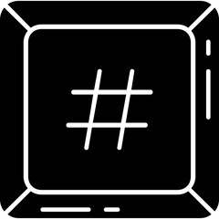 Sticker - Hashtag key Icon