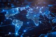 © dendyh7 - Digital map of world network created with generative ai