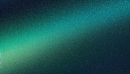Wall Mural - Dark green blue glowing grainy gradient background noise texture backdrop webpage header banner design