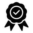 © ain - certificate glyph icon