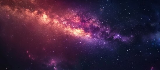 Wall Mural - a stunning galaxy filled with shimmering stars and colorful celestial nebulae in the vast cosmic exp