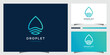 Water drops logo design inspiration