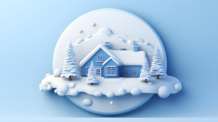 Poster - Snowy Icon 3d