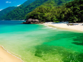 Wall Mural - beach with waters