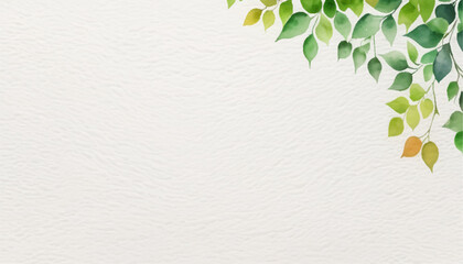 Wall Mural - watercolor plant frame background illustration