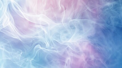 Wall Mural - Smoke swirls on blue backdrop