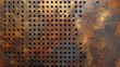Sheet of perforated metal with copper content