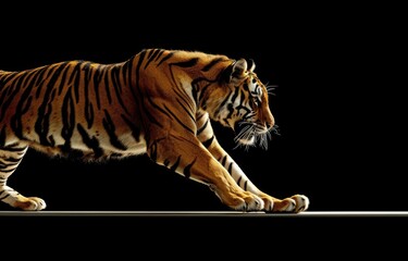 Wall Mural - Majestic Tiger in Motion